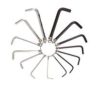 D.A.Y. Republic 14 Piece HEX Key Allen Key Set ON A Convenient Metal Ring, Metric 2mm 2.5mm 3mm 4mm 5mm 6mm 1/16” 5/64” 3/32” ⅛” 5/32” 3/16” & 7/32” (14 Piece Set)