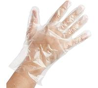 D.A.Y. Republic 150 Pack Disposable Gloves, Clear Polythene, Latex and Powder Free, Cleaning Gloves for Kitchen, Ideal as Catering, DIY and Hair Dye Gloves