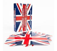 D.A.Y. Republic 1pk Union Jack Cards Cards, Poker Dice Set | Coated durable cards, red/blue dice 1.4cm, cards 8.5x5.5cm, for kids & adults, play cards, travel-friendly