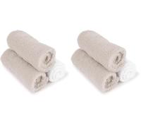 D.A.Y. Republic 3 Microfibre Baby Cloths, 28 x 28cm Reusable, Washable, Dry, Unscented Cloths Multipack Blue and White Ideal for Hands & Faces (Grey) (Pack of 2)