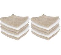 D.A.Y. Republic 6 Microfibre Baby Cloths, 28 x 28cm Reusable, Washable, Dry, Unscented Cloths Multipack Blue and White Ideal for Hands & Faces (6pc Grey) (Pack of 2)