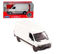 D.A.Y. Republic Official Licensed Mercedes Benz Sprinter White Panel Van - 1:48 Scale, with Open and Close Doors, Metal Die Cast, Pull Back and Go, Action Toy Collectors Model