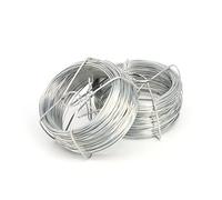D.A.Y. Republic Silver Garden Wire for Climbing Plants, 18 Gauge Coil | 2 x 36.5m rolls, 1mm craft wire, galvanised aluminium, florist wire for DIY, sculpting, arts and crafts, plant training