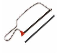 D.A.Y. Republic Single Hacksaw Mini & Junior Hacksaw Blades Set | Fine tooth blade for wood & plastic, chrome finger guard, easy grip handle, simple blade swap, tidy hanging design