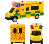 D.A.Y. Republic UK 1:40 Scale Emergency Ambulance Toy With Flashing Lights Age 3+ & Sounds, Friction Powered Play Vehicle, for Boys and Girls