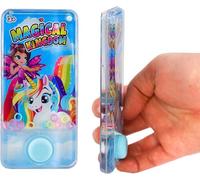 D.A.Y. Republic Unicorn Themed Water Handheld Ring Toss Game, Arcade Retro Fun, Fidget Toy, Great for ADHD, Autism, Kids Gifts, Hand Held Toys, Party Favours, Assorted Styles 1 Pack (Unicorn)