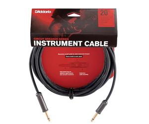 D’Addario Accessories Custom Series Circuit Breaker Guitar Cable - Momentary Kill Switch Instrument Cable with ¼ Inch Ends - On/Off Switch for Silent Instrument Changes - Straight, 20 feet