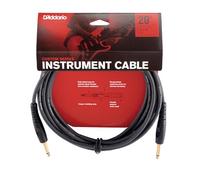 D’Addario Accessories Custom Series Guitar Cables - Instrument Cable with ¼ Inch Ends - High Performance Guitar Cord - For Guitars, Bass, Keyboards - Mono - Straight End, 20 feet