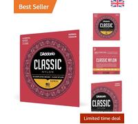 D Addario Classic Nylon Guitar Strings - 3/4 Scale, Silver Plated, Warm Sound