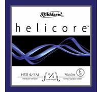 D´Addario Helicore Violin Single E String, 4/4 Scale, Medium Tension, Bulk 10 - Pack, H311 4/4M
