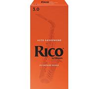 D’Addario Woodwinds - Rico Alto Sax Reeds - Reeds for Alto Saxophone - Alto Saxophone Reeds Crafted for Beginners, Students, Educators - Strength 3.0, Pack of 25