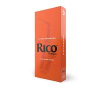Rico Saxophone Reeds - Reeds for Alto Saxophone - Thinner Vamp Cut for Ease of Play, Traditional Blank for Clear Sound, Unfiled for Powerful Tone - Alto Sax Reeds 3.5 Strength, 25-Pack