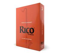D’Addario Woodwinds - Rico Bass Clarinet Reeds - Reeds for Bass Clarinets - Crafted for Beginners, Students, Educators - Strength 1.5, Pack of 10