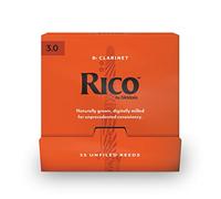 Rico by D'Addario Bb Clarinet Reeds, 3.0, 25-Count Single Reeds