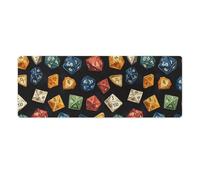 D and 20 Dice Dungeons Cute Gaming Mousepad Rubber Base Desk Mat for Home Office Laptop Computer