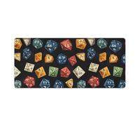 D and 20 Dice Dungeons Cute Gaming Mousepad Rubber Base Desk Mat for Home Office Laptop Computer