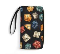 D and 20 Dice Dungeons Long Pouch Slim Clutch Wallet Purse