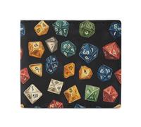 D and 20 Dice Dungeons Slim Billfold Wallet for Men Front Pocket Purse Card Holder with ID Window
