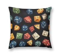 D And 20 Dice Dungeons Soft Plush Throw Pillow Covers Pillowcase