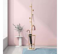 d and White Entryway Umbrella Stand with Coat Rack Space Saving Design Multiple Hoo Heavy Du Solid Marble Base (Size C)