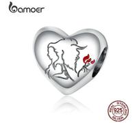 (D) Bamoer Magic Journey Series Real 925 Sterling Silver Beads Teapot Candlestick Clock Charm Pendant Fit Original Silver Bracelet