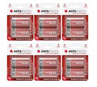 D Batteries, AgfaPhoto D Batteries 12 Pack - Heavy Duty Premium Zinc Carbon disposable Size D battery 1.5v For Low drain devices | toys | fairy lights | remotes | Flashlights | Clocks | Home Use |