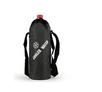 (D-Black snowflake) Summer Travel Portable Cooler Bag Oxford Cloth Insulation Sleeve Camping Insulated Water Bottle Keep warm/cold Drink Carrier