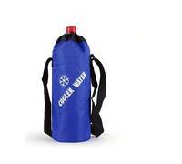 (D-Blue snowflake) Summer Travel Portable Cooler Bag Oxford Cloth Insulation Sleeve Camping Insulated Water Bottle Keep warm/cold Drink Carrier