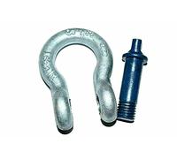D Bow Ring Shackle, 3/8" 1 tons Heavy Duty Trailer D Links Hook Shackle Pin Clip for Vehicle Recovery, Hauling, Tie Downs, Hanging