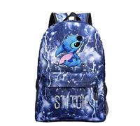 (D) Boys Girls Lilo & Stitch Backpack School Bag Students Bookbag Handbags Travelbag Daypack