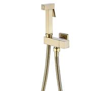 d Brass Handheld Bidet FaucetHygienic Shower Sprayer Single Cold Water Tap SelfCleaning Brushed d h for Bathroom Toilet Upgrade