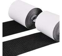 D-buy 11×300 cm/4.3×118 Inch Self-Adhesive Hook and Loop Strips Tape Roll, Strips with Adhesive, Nylon Self Adhesive Heavy Duty Strips for Home Office School Car and Crafting