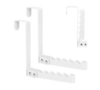 D-buy 2 Pcs Over The Door Hooks, Metal, 100% Metal, Door Hook, Storage Hook, For Clothes, Coats, Hats, Towels, Bathroom, Bedroom, Closet, Garage, Dormitory, Mud Room