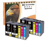 D&C 130 XL Compatible Ink Cartridge Replacement for Epson T1301-T1304 for Epson Stylus B42WD BX-525WD BX-535WD BX-625FWD BX-630FW BX-635FWD BX-925FWD BX-935FWD SX-525WD SX-535WD SX-620FW (10-Pack)