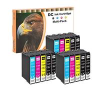 D&C 15x Compatible Ink Cartridge Replacement for Epson T1285 - T1281 T1282 T1283 T1284 for Epson Stylus S22 SX125 SX130 SX230 SX235 W SX420 W SX425W SX430W SX435 W SX438W SX440 W SX445W BX305F