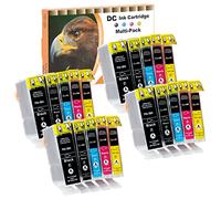 D&C 20x Ink Cartridges Compatible for Canon PGI-5 CLI-8 for Canon Pixma iP5200 iP5300 iP6600 iP6700 iX4000 iX5000 MP500 MP510 MP520 MP520x MP530 MP600 MP600r MP610 MP800 MP800r MP810 MP830 MP970 MX700
