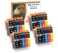 D&C Compatible Ink Cartridge Replacement for Canon PGI-520 CLI-521 for Canon Pixma iP3600 iP4600 iP4700 MP540 MP550 MP560 MP620 MP630 MP640 MP980 MP990 MX860 MX870 (20-Pack)
