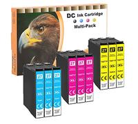D&C Compatible Ink Cartridge Replacement for Epson 27 27XL for Epson WorkForce WF-3600 Series WF-3620 DWF WF-3620 WF WF-3640 DTWF WF-7110 DTW WF-7210 DTW WF-7600 Series WF-7610 DWF WF-7620 (9-Pack)