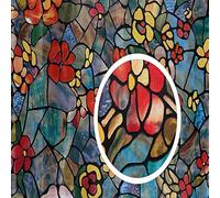 d-c-fix 346-0431-2PK Self-Adhesive Privacy Glass Window Film, Venetian Garden, 17" x 78" Roll, 2-Pack