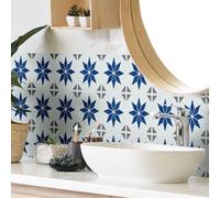 D-C-Fix Alia Blue & White Self-Adhesive Tile, 0.14M²