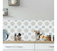 D-C-Fix Alia White, Beige & Olive Self-Adhesive Tile, 0.14M²
