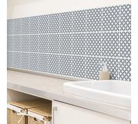 d-c-fix Set of 6 Tile Stickers, Wall Tiles, 15 x 15 cm, Amira Grey, Practical Adhesive Tiles for Kitchen, Bathroom and Kitchen Splashback, Self-Adhesive Wall Tile Stickers, Water-Resistant Tile Film