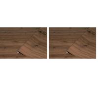 d-c-fix Artisan Oak Dark Wood Grain Decorative Film, 45 cm x 2 m, 2 Pack, Waterproof, Heat Resistant Up to 70°C, Easy to Apply & Repositionable, For Indoor Use, Plastic Material, Furniture Liner
