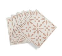 D-C-Fix Beige Vintage Flowers Tile Effect Self-Adhesive Vinyl Tile, 1M²