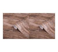 d-c-fix DC Fix 346-0478 Adhesive Film, Rustic Wood, 17.7" x 78.7" (Pack of 2)