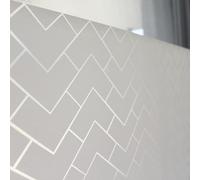 d-c-fix privacy window film Chester – static frosted vinyl, geometric wave, 67.5 cm x 1.5 m