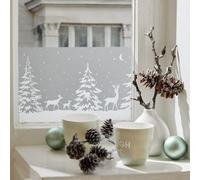 D-C-Fix Forest Premium Static Cling Christmas Window Film Border For Décor 1.5M(L) 20Cm(W)