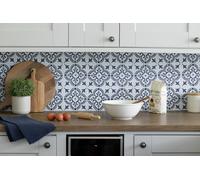 D-C-Fix Jamila Blue Peel & Stick Wall Tiles 15cm X 15cm 3Pk