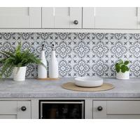 D-C-Fix Jamila Grey Peel & Stick Wall Tiles 15cm X 15cm 3Pk