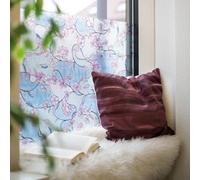 d-c-fix Window Privacy Film Kyoto Stained Glass Static Cling Removable Two Way Day and Night Sun UV-Blocking Decorative Vinyl Covering for Home Door Bathroom Decal Sticker 26.5" x 59"